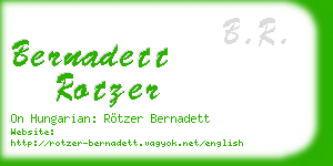 bernadett rotzer business card
